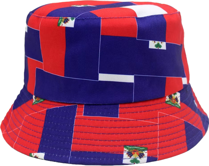 Haiti Flag Bucket Hat