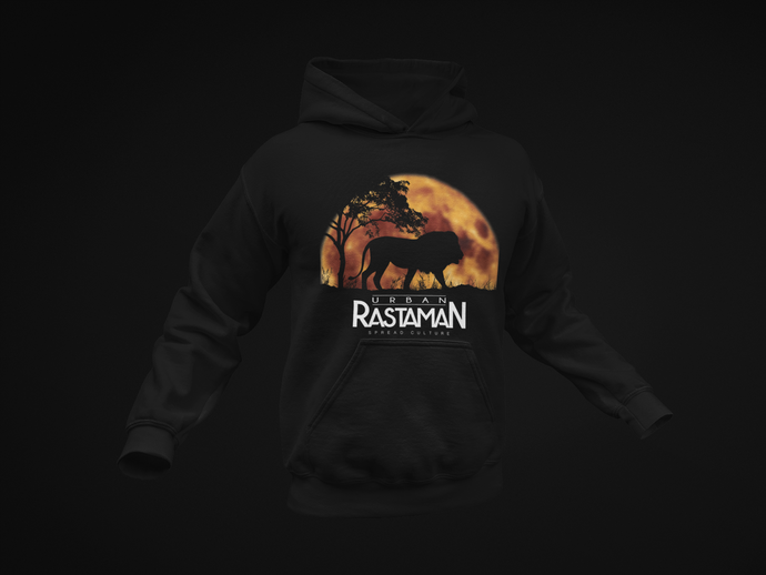 Urban Rastaman Lion Silhouette Hoodie