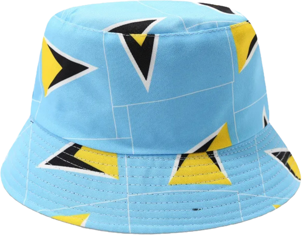 St. Lucia Flag Bucket Hat